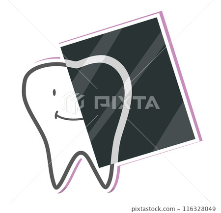 Teeth care treatment concepts. Healthy happy teeth. Vector illustration 116328049