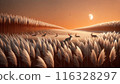 The moon, silver grass and rabbits 116328297