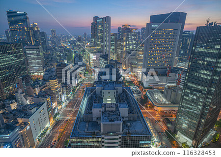 Osaka night view, Osaka Station area, Osaka Station 3rd Building Observation Deck Osaka night view, Osaka Station area, Osaka Station 3rd Building Observation Deck 116328453