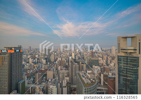 Osaka cityscape, Osaka Station area, Osaka Station 3rd Building Observation Deck Osaka cityscape, Osaka Station area, Osaka Station 3rd Building Observation Deck 116328565