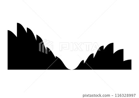 Sound wave. Audio digital equalizer technology, musical pulse vector Illustration. Voice line waveform or volume level symbol. Curve radio wave 116328997