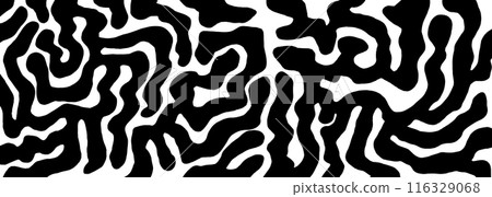 Abstract modern geometric curved Wavy and swirled brush strokes vector ornament background. abstract shapes in doodle grunge style. Abstract modern geometric curved Wavy and swirled brush strokes vector ornament background. abstract shapes in doodle grunge style. 116329068