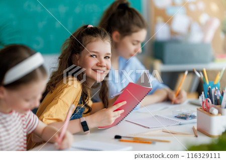 Children are learning in the class Children are learning in the class 116329111