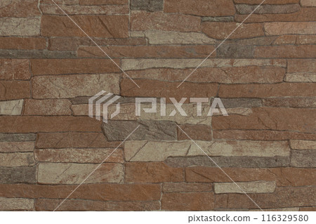 Sand color brown stone mosaic texture abstract rough solid pattern wall texture background structure 116329580
