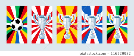 Football euro championship 2024. Soccer cup banner. Football euro championship 2024. Soccer cup banner. 116329982