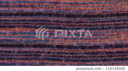 Nepalese textile background. Woven ethnic fabric texture Nepalese textile background. Woven ethnic fabric texture 116330089