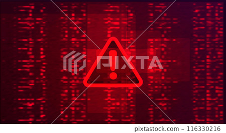 Digital Binary Code on Dark Red Background. Data Breach Digital Binary Code on Dark Red Background. Data Breach 116330216