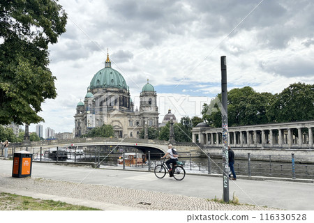 Berlin's Museum Island and Berlin Cathedral (passengers in the back) Berlin's Museum Island and Berlin Cathedral (passengers in the back) 116330528