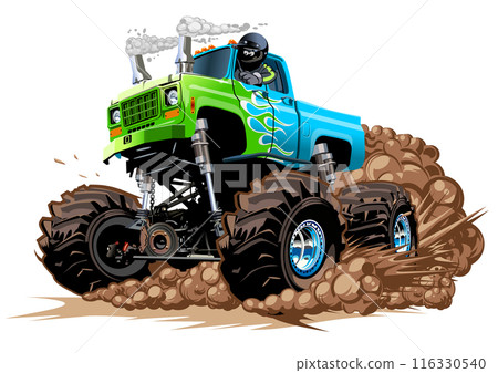 Cartoon Monster Truck Cartoon Monster Truck 116330540