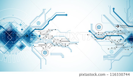 CPU concept. Circuit board. Technology background. Hand drawn vector. CPU concept. Circuit board. Technology background. Hand drawn vector. 116330744
