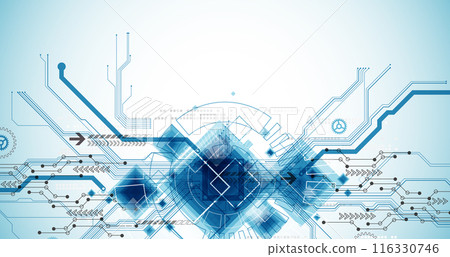 CPU concept. Circuit board. Technology background. Hand drawn vector. CPU concept. Circuit board. Technology background. Hand drawn vector. 116330746