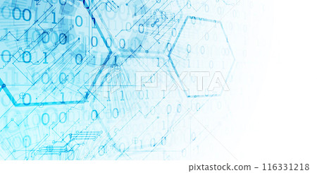 Scientific and technological concept with the use of technical elements formed in the shape of a circle. Scientific and technological concept with the use of technical elements formed in the shape of a circle. 116331218