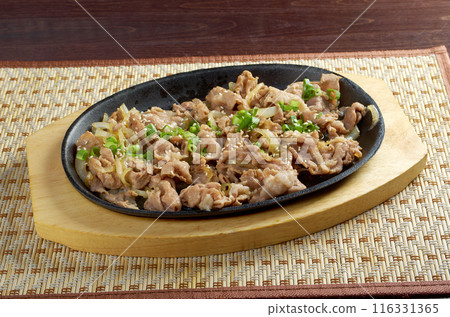 .Chinese dish -pork  with vegetables 116331365