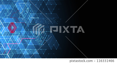 Isometric big data processing concept, cloud database. Abstract technology background. Vector illustration 116331466