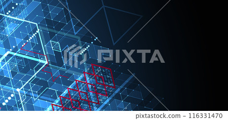 Isometric big data processing concept, cloud database. Abstract technology background. Vector illustration Isometric big data processing concept, cloud database. Abstract technology background. Vector illustration 116331470