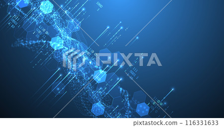Big Data. Abstract digital futuristic vector illustration on technology background. Data mining and management concept. Hand drawn art. Big Data. Abstract digital futuristic vector illustration on technology background. Data mining and management concept. Hand drawn art. 116331633