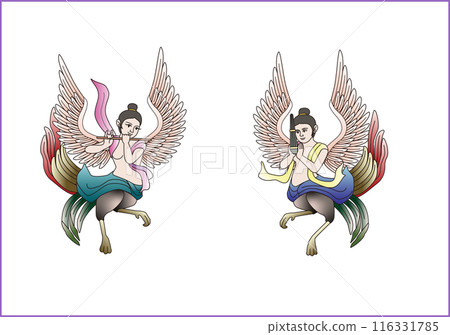 Garyobinka, a beautiful gagaku bird Garyobinka, a beautiful gagaku bird 116331785