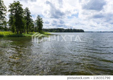 Valday lake coastal view, natural photo Valday lake coastal view, natural photo 116331790