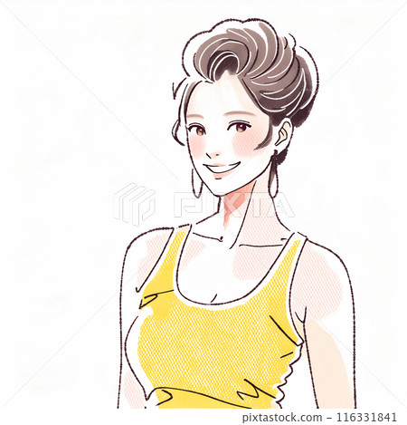 Illustration material of women and girls 116331841