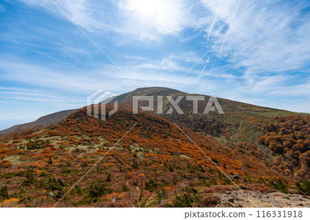 滿山紅葉的鬼面山、三之輪山 116331918