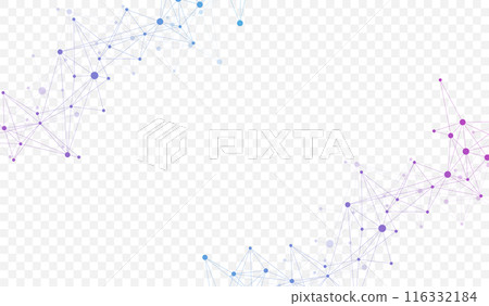 Connecting dots and lines. Abstract geometric plexus style background. Hand drawn vector art Connecting dots and lines. Abstract geometric plexus style background. Hand drawn vector art 116332184