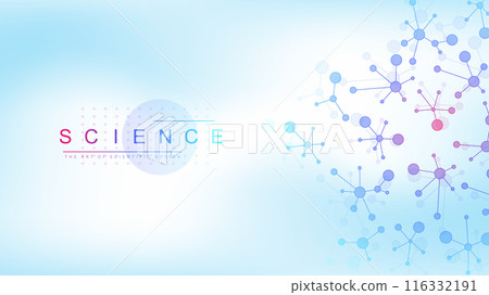 DNA Abstract Background Structure For Science Research and Gene genetic, Healthcare, and Medicine Design. Vector Illustration 116332191