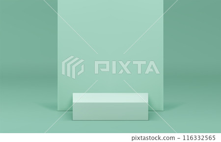 3d pastel green podium pedestal mock up for cosmetic product show realistic vector illustration 3d pastel green podium pedestal mock up for cosmetic product show realistic vector illustration 116332565