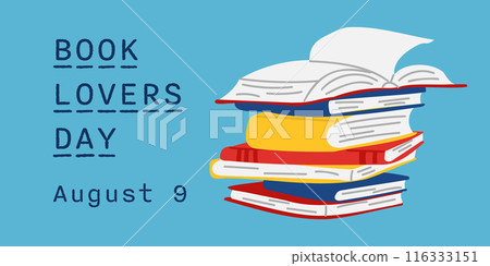 Book Lovers Day horizontal banner Book Lovers Day horizontal banner 116333151