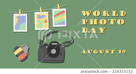 World photo day holiday banner World photo day holiday banner 116333152