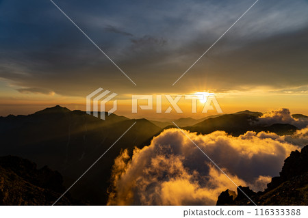 Sunset from Mount Yari Sunset from Mount Yari 116333388