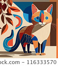 Cat with blue eyes 116333570