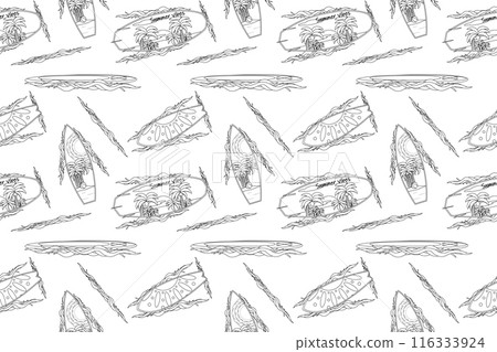 Summer Surfing Vibes Coloring Page 116333924