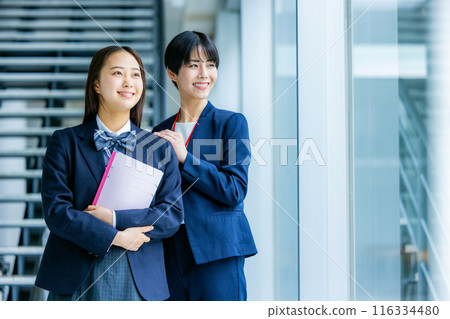 High school girl and tutor High school girl and tutor 116334480