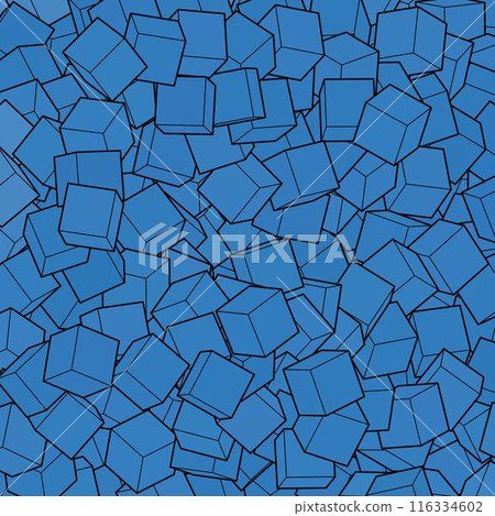 Abstract background from blue cubes. polygonal style. Geometric background. Abstract background from blue cubes. polygonal style. Geometric background. 116334602