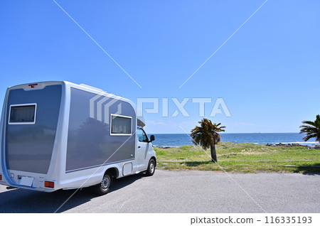 Camper trip, sea, drive, beach, resort 116335193