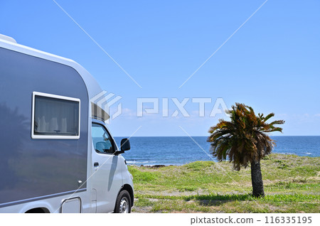 Camper trip, sea, drive, beach, resort 116335195