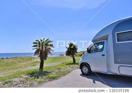 Camper trip, sea, drive, beach, resort Camper trip, sea, drive, beach, resort 116335199