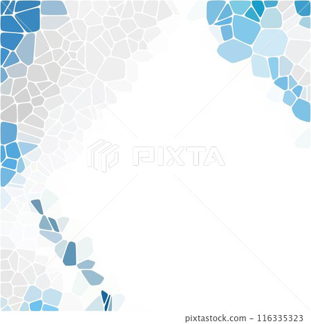 Geometric background. Presentation template. Vector background. polygonal style. Mosaic. Blue pebbles. 116335323