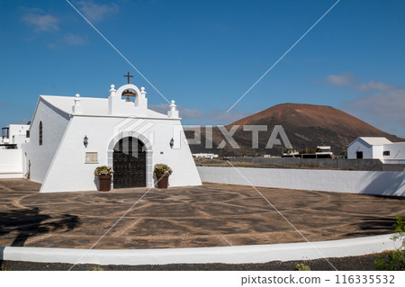 White church in Masdache, Spain White church in Masdache, Spain 116335532