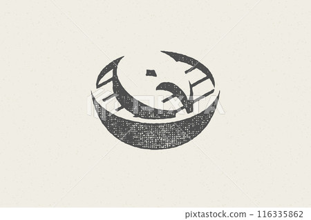 Fish steak silhouette on grill for restaurant and food service hand drawn stamp effect vector illustration Fish steak silhouette on grill for restaurant and food service hand drawn stamp effect vector illustration 116335862