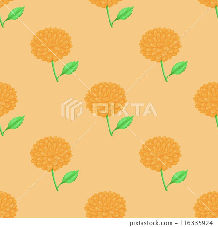 seamless pattern with yellow tulips seamless pattern with yellow tulips 116335924