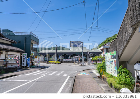 大井川鐵道千頭站前的街景(靜岡縣) 大井川鐵道千頭站前的街景(靜岡縣) 116335961