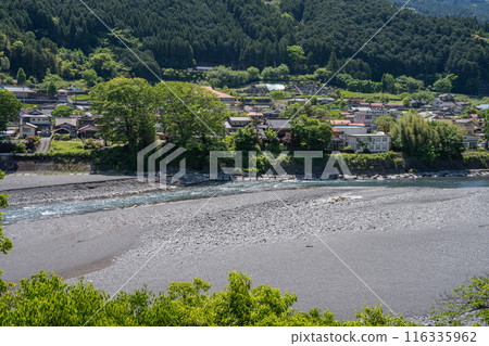 晴空萬裡的大井川（靜岡縣） 116335962