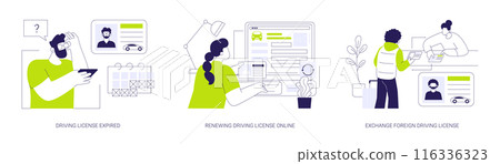 Transport documents abstract concept vector illustrations. 116336323