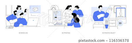 3D printing workshop isolated cartoon vector illustrations se 3D printing workshop isolated cartoon vector illustrations se 116336378