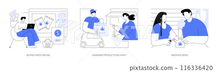Cannabis products isolated cartoon vector illustrations se Cannabis products isolated cartoon vector illustrations se 116336420