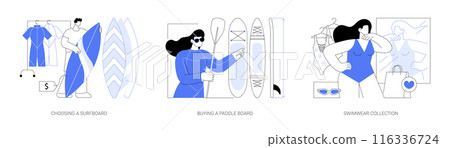 Outdoor equipment store isolated cartoon vector illustrations se 116336724
