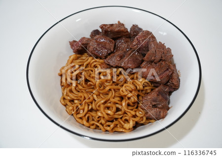 Chapaguri with Steak from the movie 'Parasite' 116336745