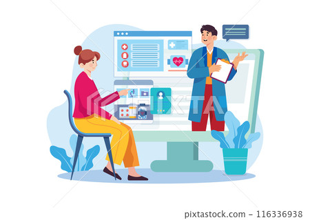 Couple watching live television Illustration concept Couple watching live television Illustration concept 116336938