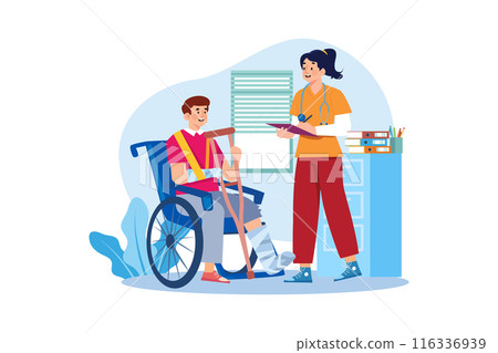 Couple watching live television Illustration concept 116336939